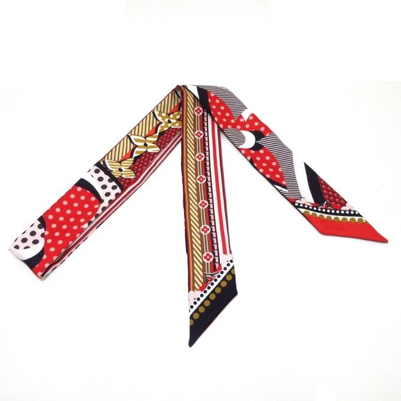 LOUIS VUITTON Bando BB Pop LV Red Brown Multi - Scarf 207-071925 - Picture 1 of 5